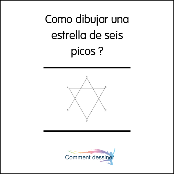 Como dibujar una estrella de seis picos